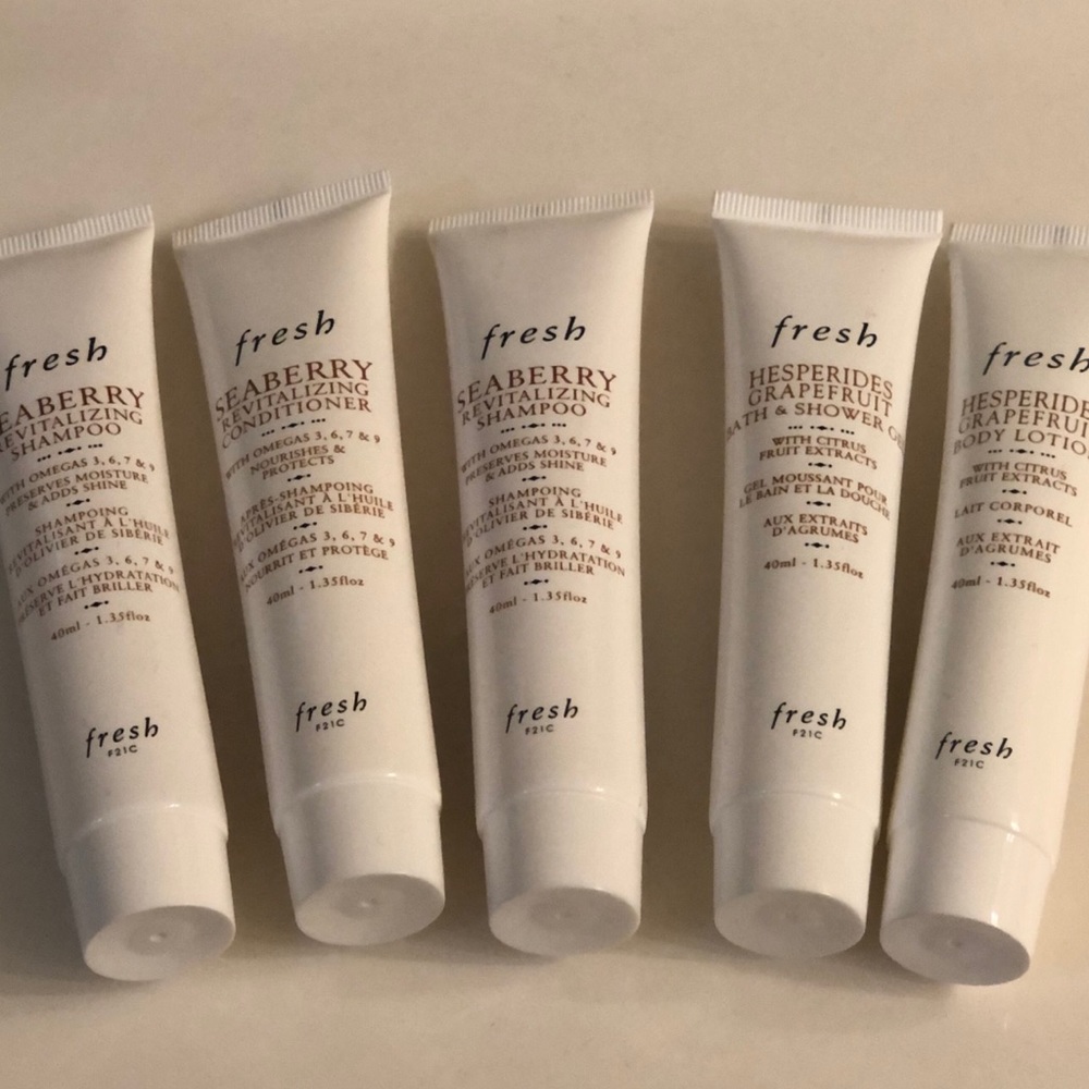 fresh travel size toiletries